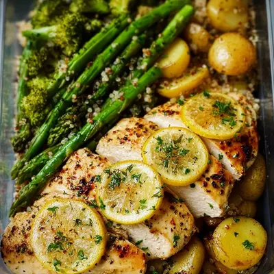 Lemon Garlic Chicken Meal Prep: High Protein Recipe
