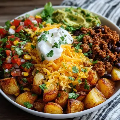 Loaded Potato Taco Bowl | High Protein & Flavorful
