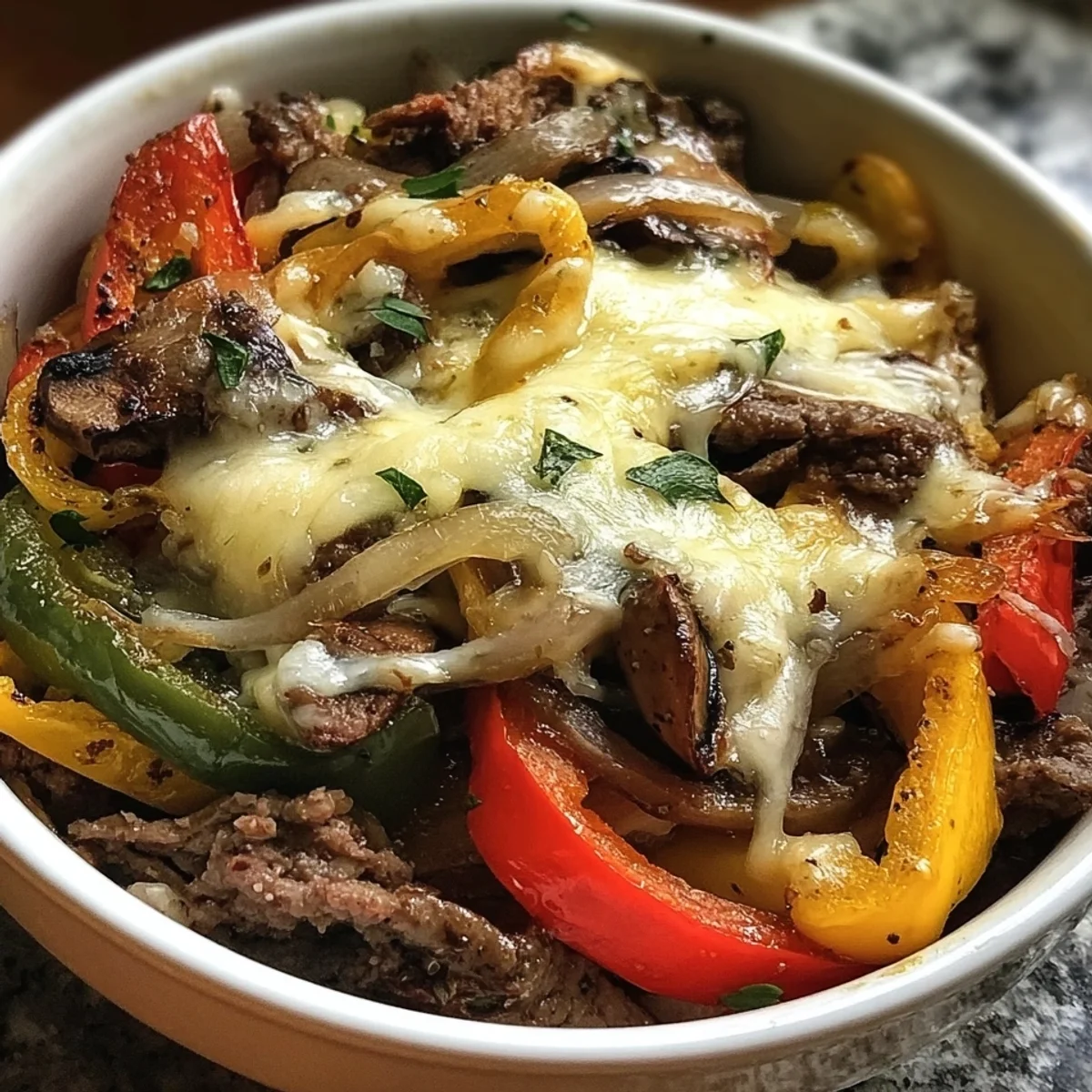Low Carb Philly Cheesesteak Bowls: Easy Dinner Recipe