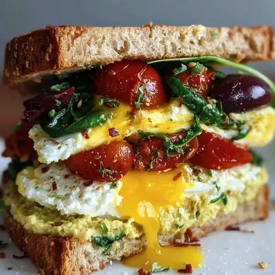 Mediterranean Breakfast Sandwich: Quick & Nutritious