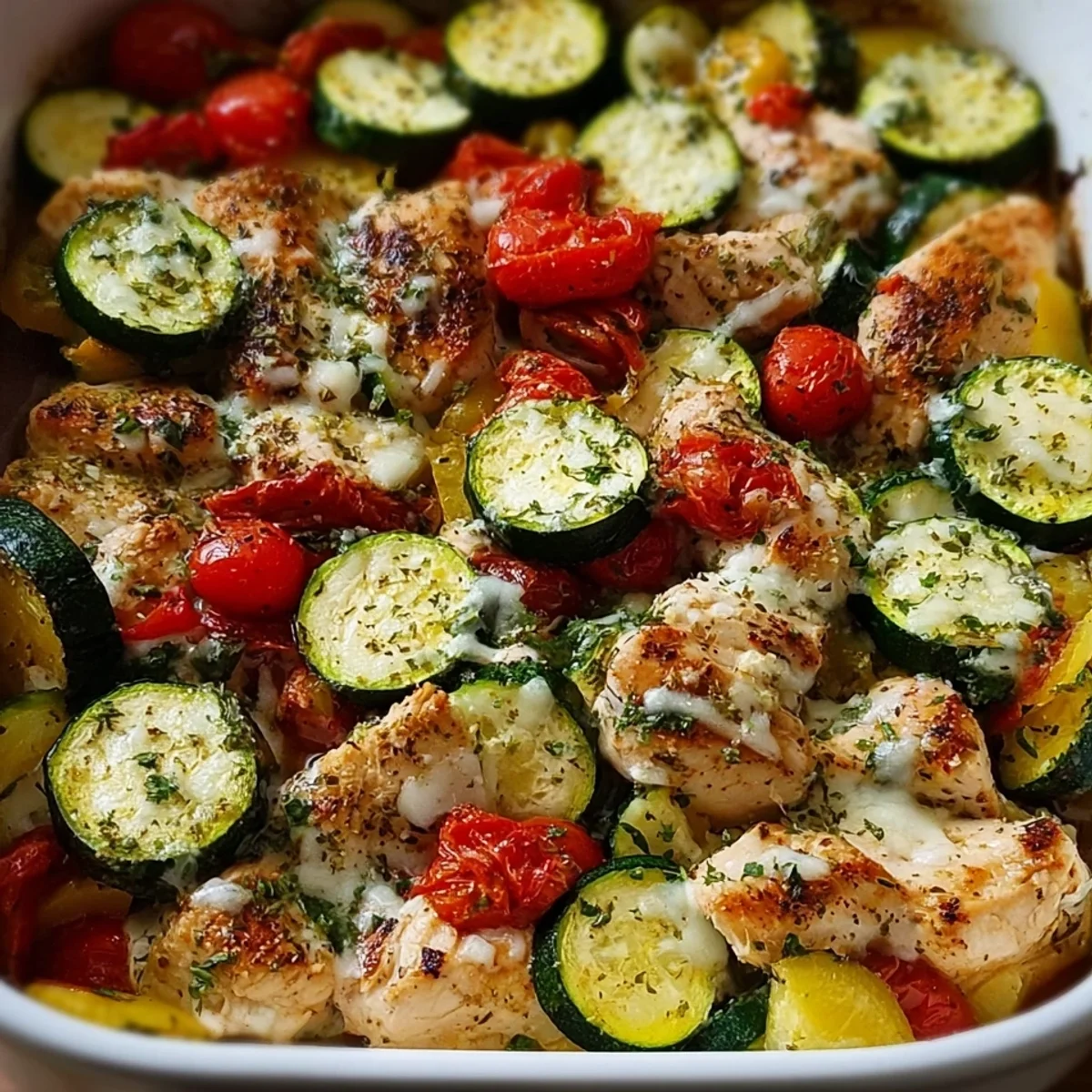 Mediterranean Chicken Zucchini Bake: Easy 30g Protein Meal