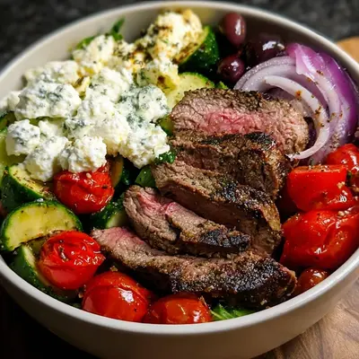 Mediterranean Steak Bowl: Protein-Packed & Meal Prep