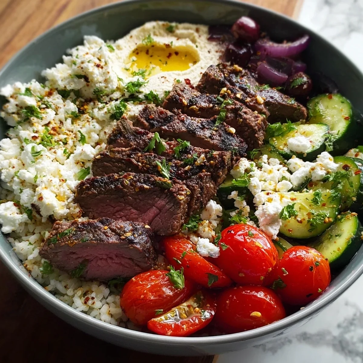 Mediterranean Steak Bowls: High-Protein & Flavorful