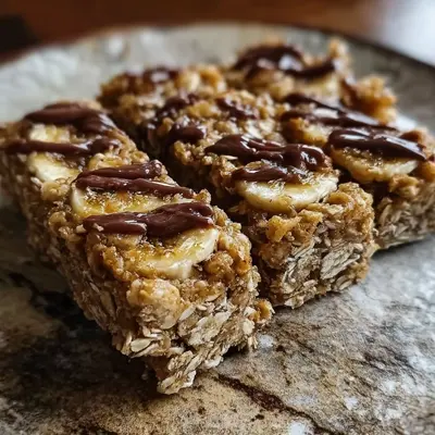 No-Bake Banana Peanut Butter Oatmeal Bars