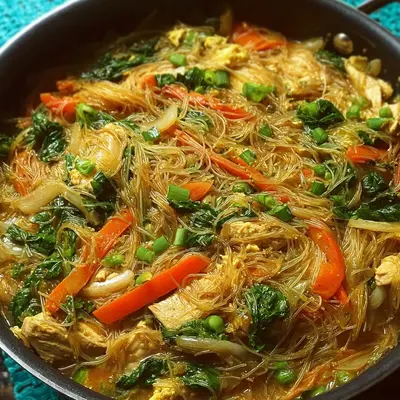 One-Pot High Protein Chicken Vermicelli Noodles