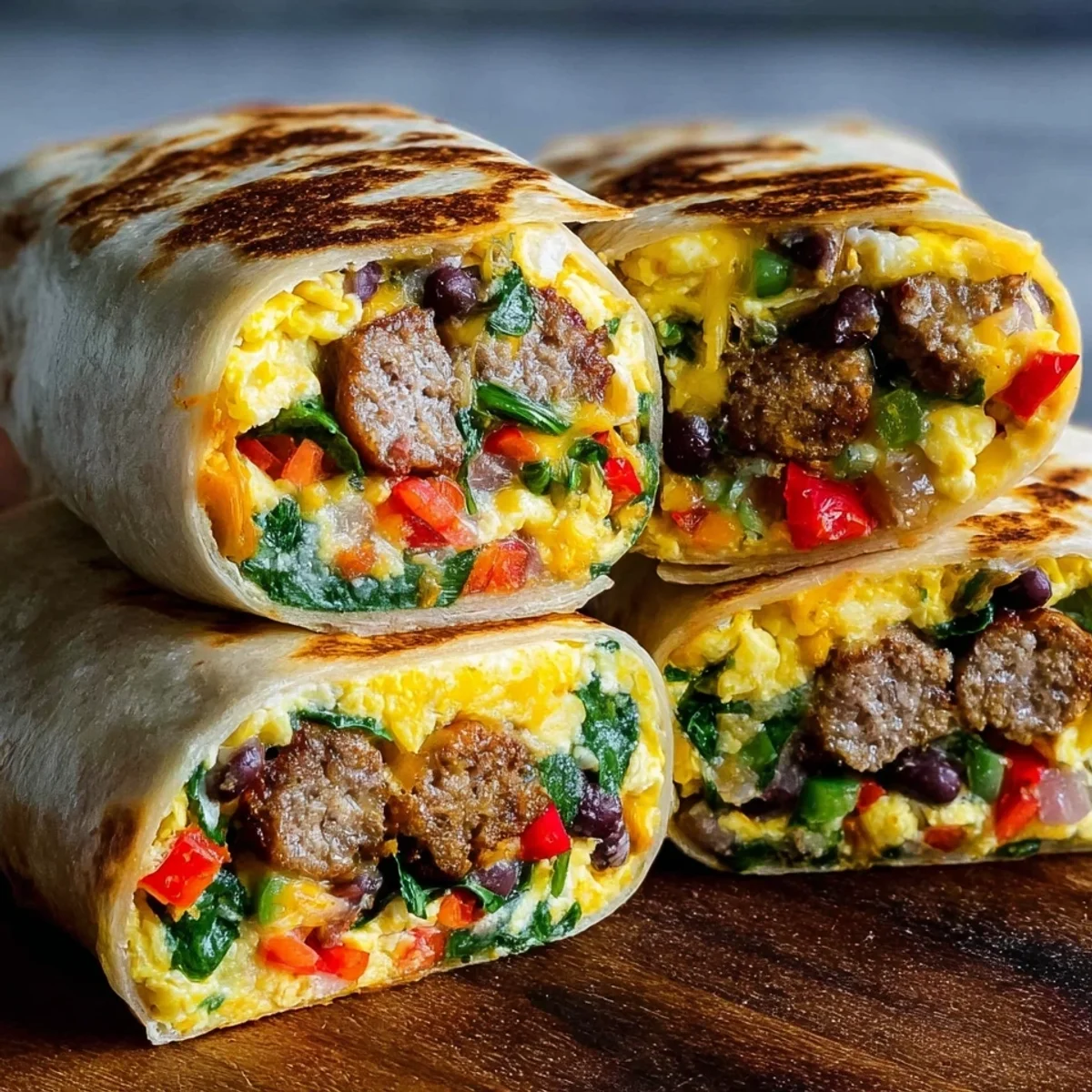 Protein Breakfast Burritos: Freezer Meal Prep
