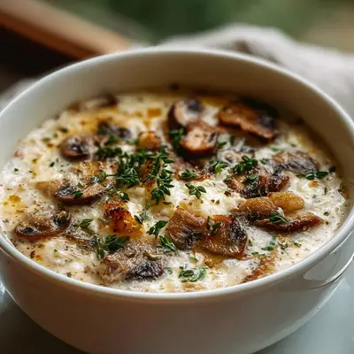Protein-Rich Creamy Cottage Cheese Mushroom Soup