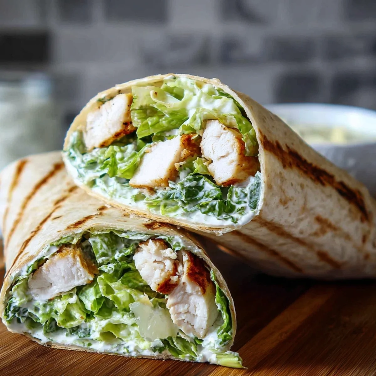 Quick High-Protein Chicken Caesar Wraps Recipe