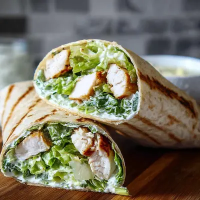 Quick High-Protein Chicken Caesar Wraps Recipe