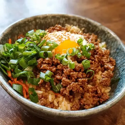Quick Korean Ground Beef Bowl Recipe
