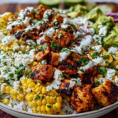 Street Corn Chicken Bowl: Easy Mexican Dinner