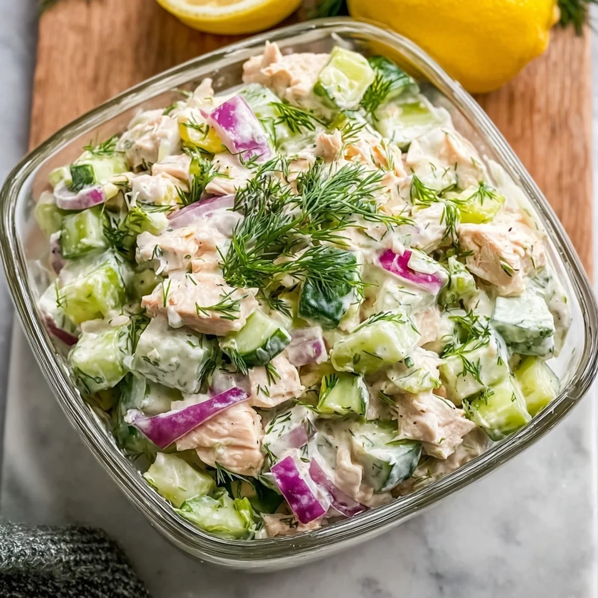Tzatziki Chicken Salad: Refreshing High-Protein Meal