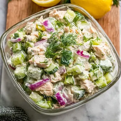 Tzatziki Chicken Salad: Refreshing High-Protein Meal