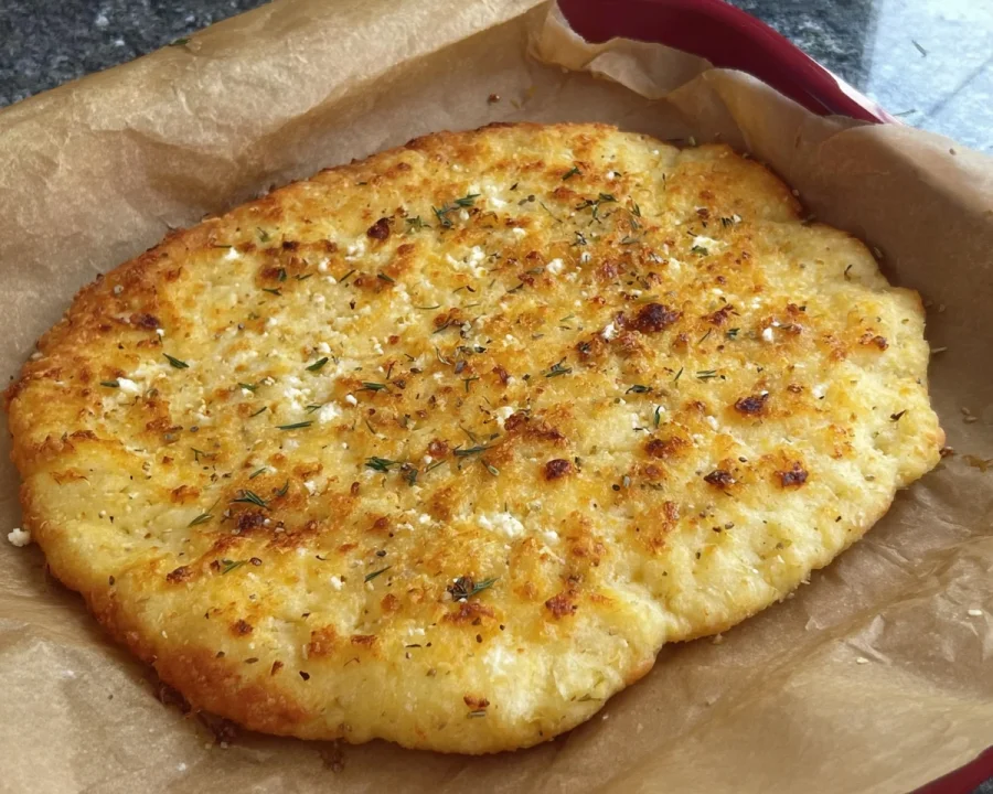 2-Ingredient High-Protein Cottage Cheese Flatbread