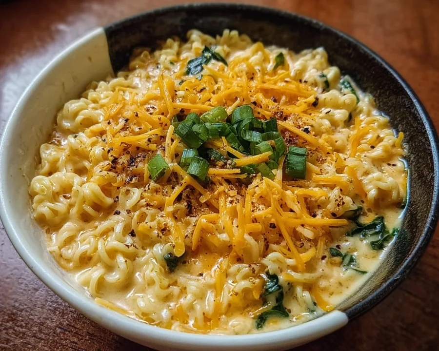 Creamy Cheesy Ramen Noodles: Guilt-Free & Quick Dinner