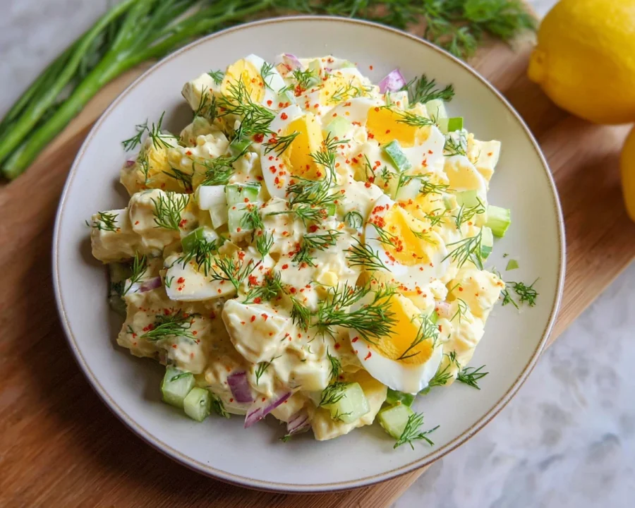 Creamy Cottage Cheese Egg Salad: High Protein Recipe