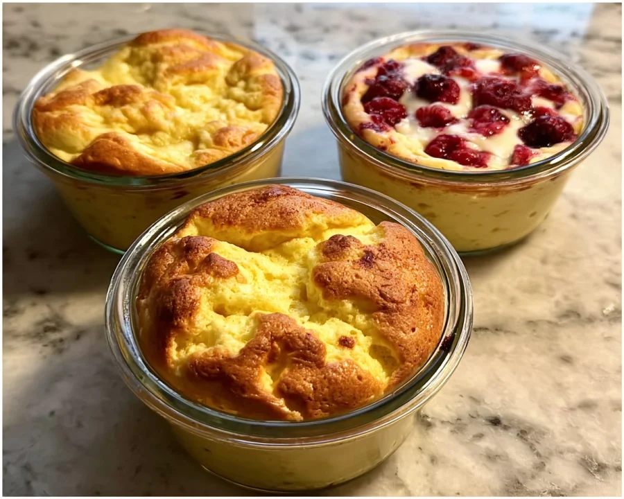 Fluffy Baked Protein Pancake Bowls for Meal Prep Breakfast