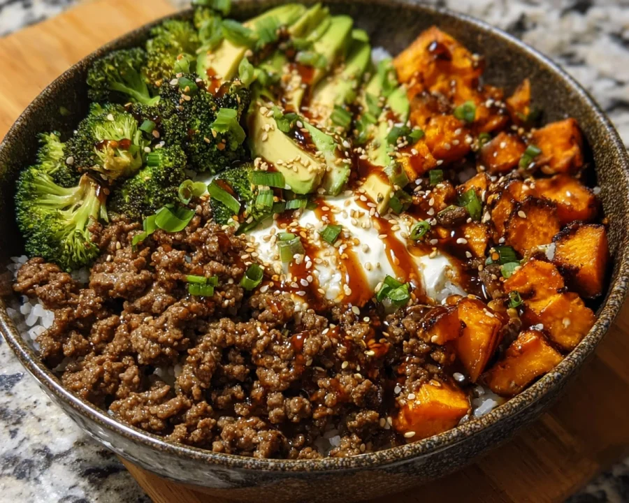 Ground Beef Hot Honey Bowl: High-Protein Meal Prep