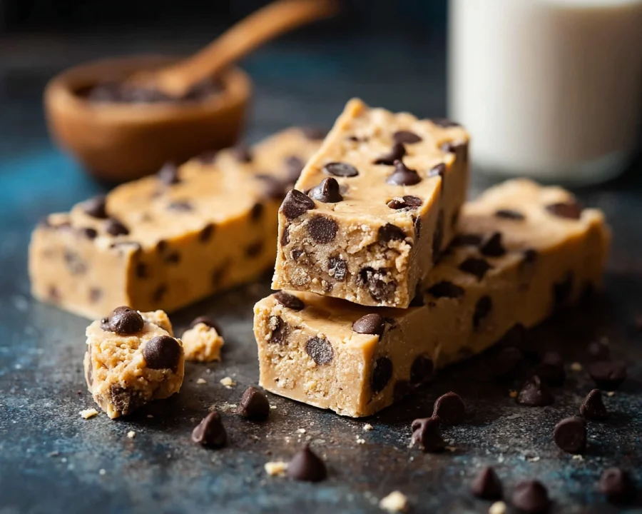 Healthy No-Bake Cookie Dough Protein Bars