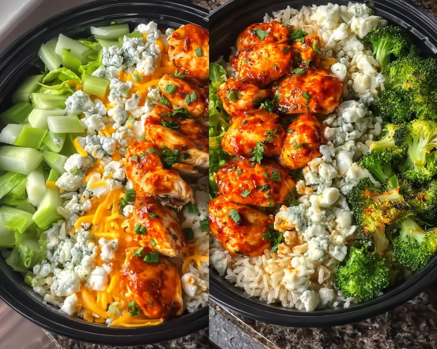 High-Protein Buffalo Chicken Bowls for Meal Prep