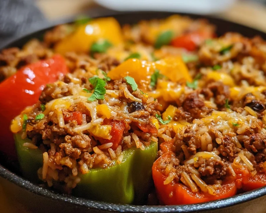 High Protein Unstuffed Peppers: Easy One-Pan Dinner