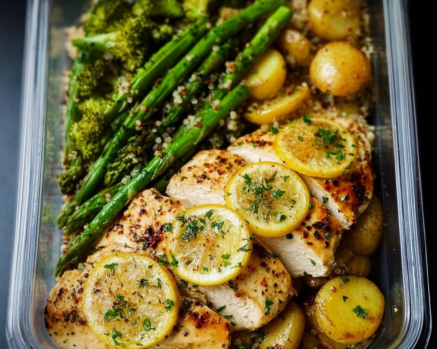 Lemon Garlic Chicken Meal Prep: High Protein Recipe