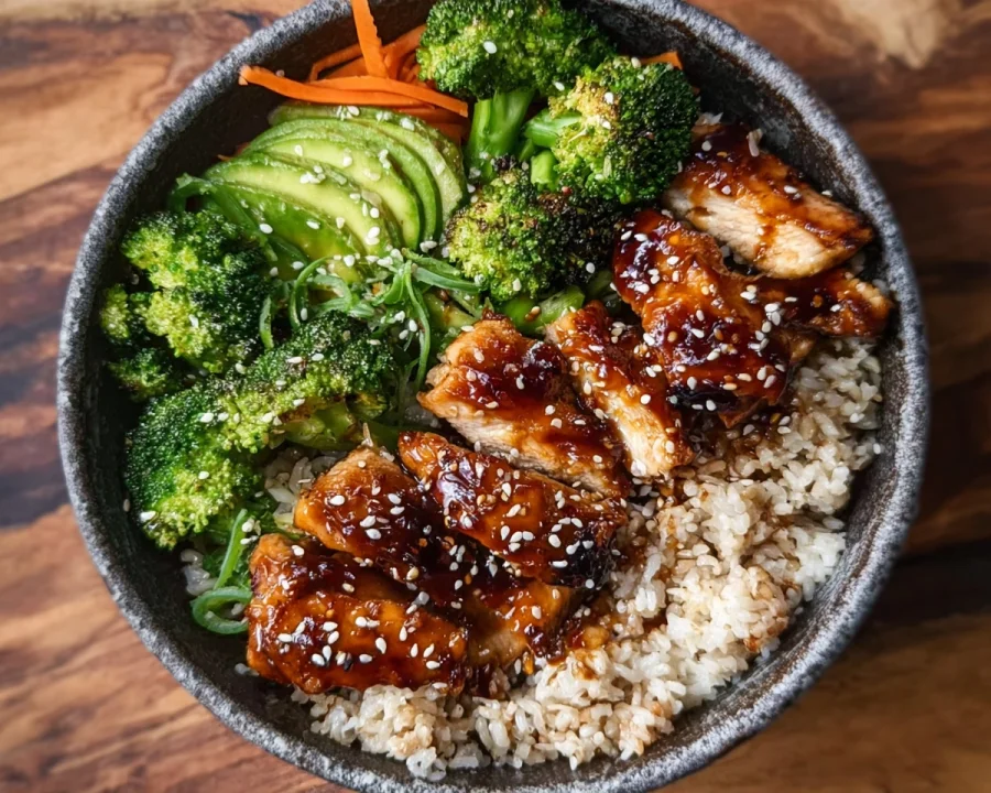 Quick Healthy Sticky Chicken Bowls for Family Dinner