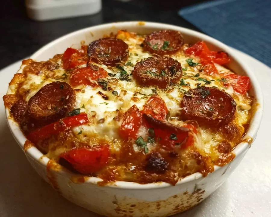 Quick High-Protein Cottage Cheese Pizza Bowl Dinner