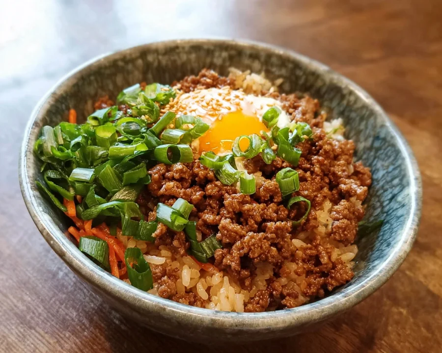 Quick Korean Ground Beef Bowl Recipe