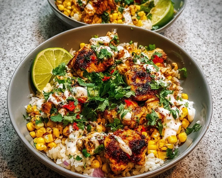 Street Corn Chicken Rice Bowl: Quick 30-Min Dinner