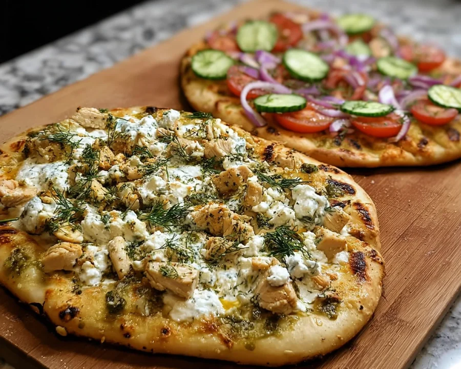 Tzatziki Chicken Naan Pizza: Quick, Healthy Dinner