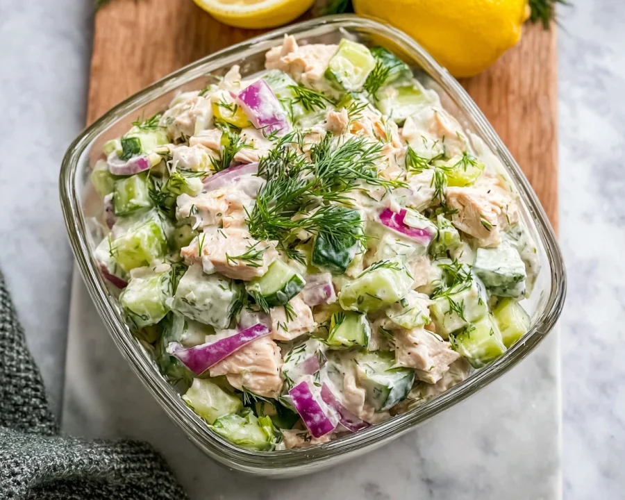 Tzatziki Chicken Salad: Refreshing High-Protein Meal