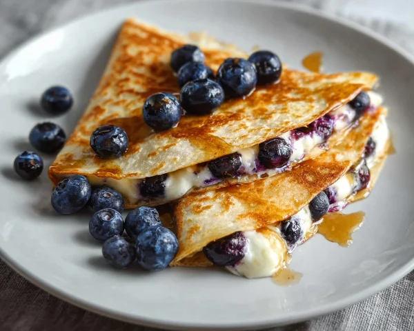 Blueberry Breakfast Quesadilla: Quick & Easy