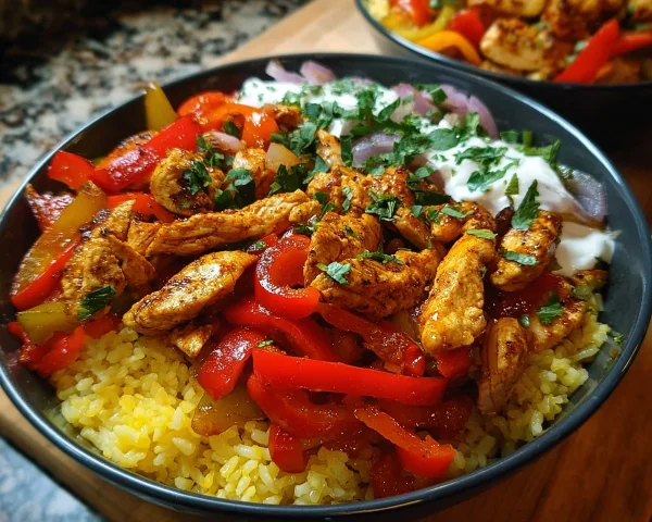 Chicken Fajita Rice Bowls: Quick Protein Meal Prep