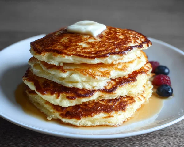 Fluffy High Protein Cottage Cheese Pancakes