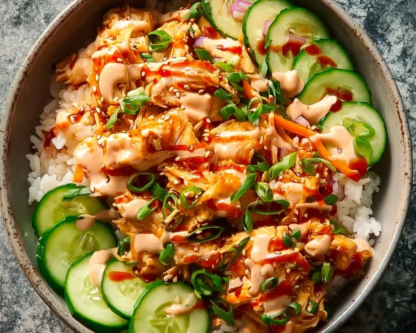 High-Protein Bang Bang Chicken Bowl