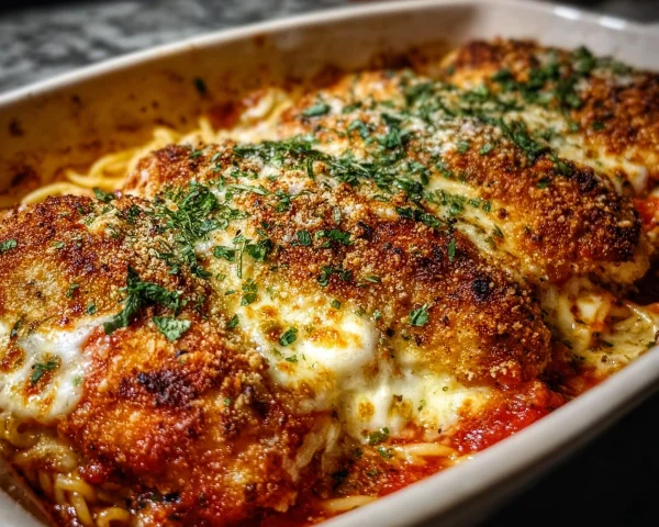 High Protein Chicken Parmesan Casserole for Families