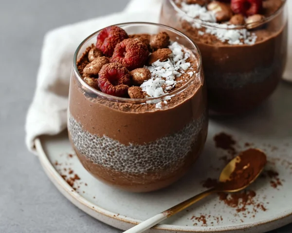 High Protein Chocolate Chia Pudding - Easy Meal Prep