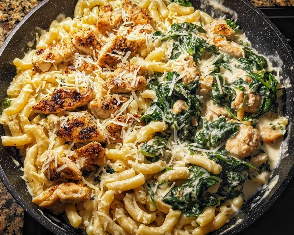 High Protein Garlic Parmesan Pasta Bowls