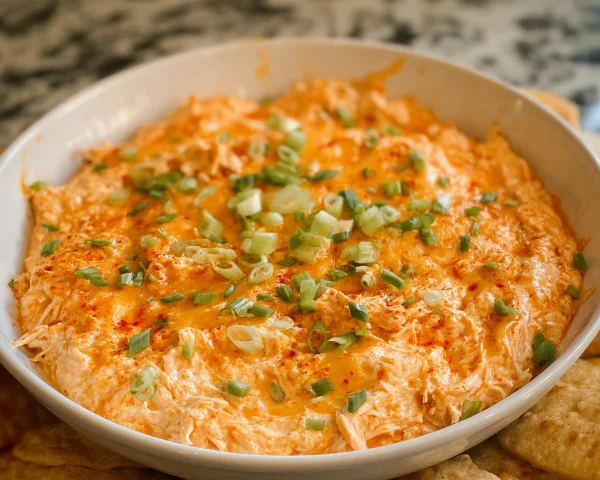 High-Protein Greek Yogurt Buffalo Chicken Dip