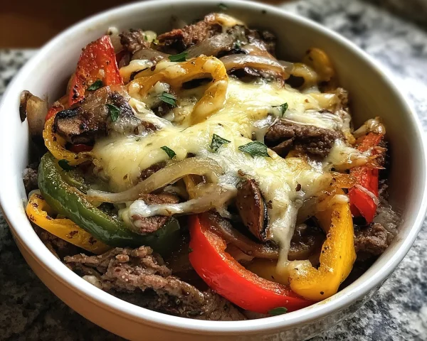 Low Carb Philly Cheesesteak Bowls: Easy Dinner Recipe