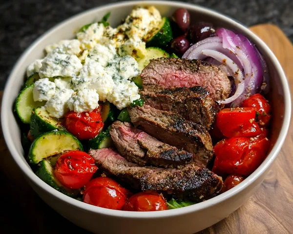 Mediterranean Steak Bowl: Protein-Packed & Meal Prep