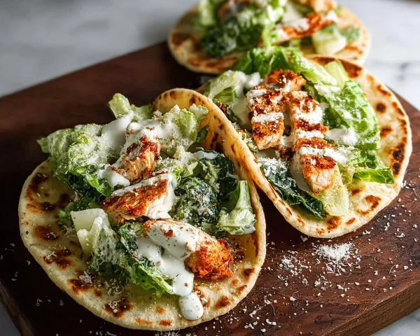 Smash Chicken Caesar Tacos: Quick High-Protein Dinner