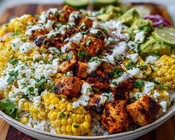 Street Corn Chicken Bowl: Easy Mexican Dinner