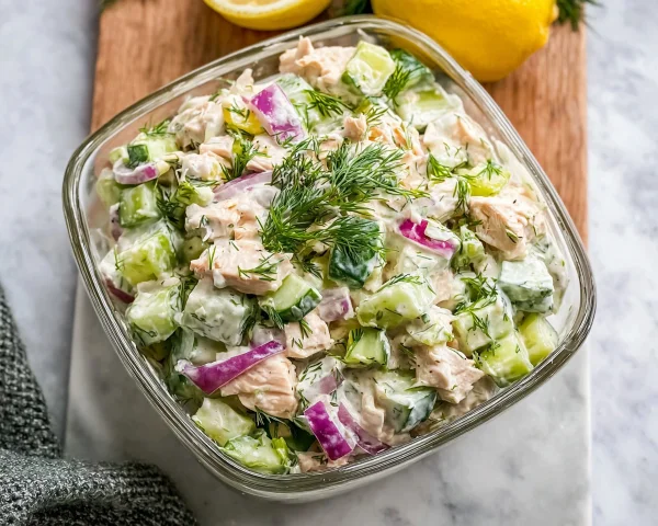 Tzatziki Chicken Salad: Refreshing High-Protein Meal