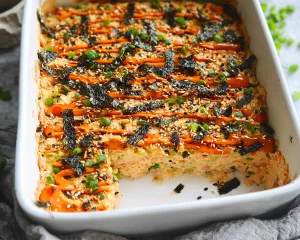 Salmon Sushi Bake