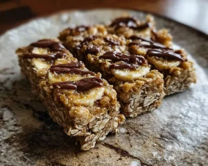 Banana PB Oatmeal Bars